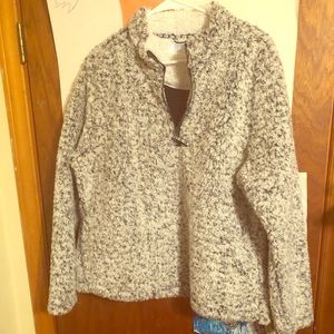Grey Sherpa pullover XL